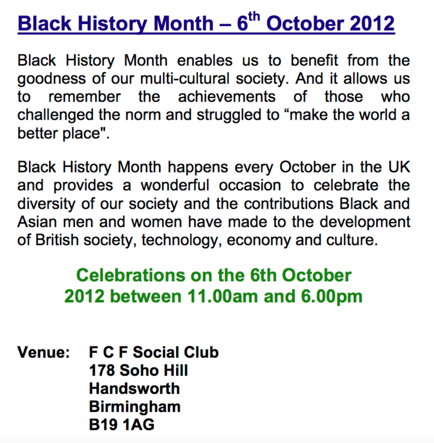 F C F Social Club | Birmingham Music Archive